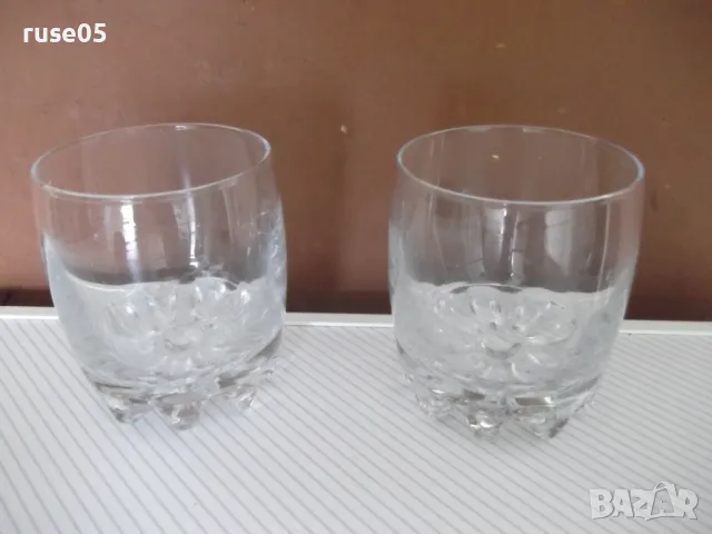 Лот от 2 бр. стъклени чаши