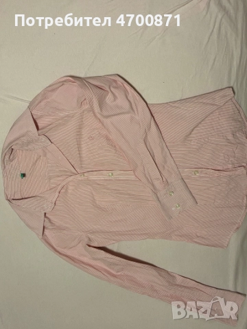 Розова дамска риза BENETTON, снимка 3 - Ризи - 52998941