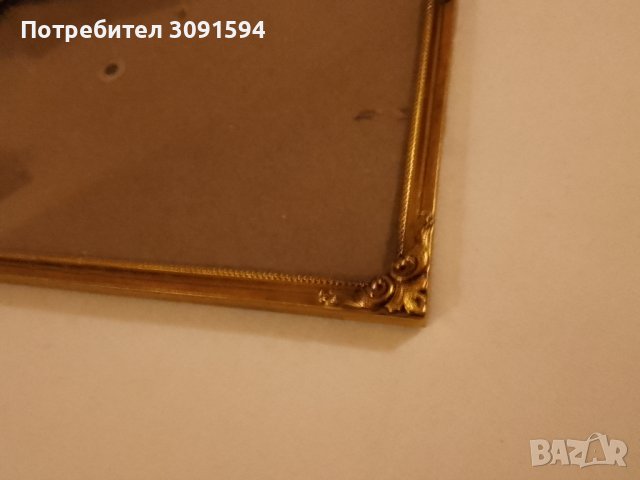 Рамка за снимка настолна става и за стена Арт Деко -1930г  не е използвана , снимка 3 - Антикварни и старинни предмети - 44218170