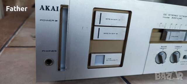 Усилвател Akai AM-U41, снимка 3 - Ресийвъри, усилватели, смесителни пултове - 37433086