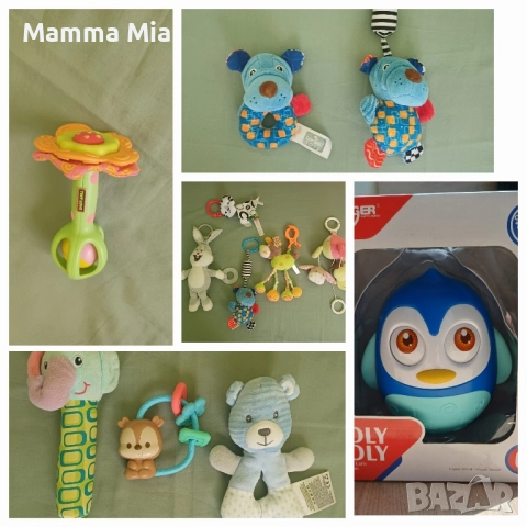 Лот бебешки играчки, дрънкалки 0+