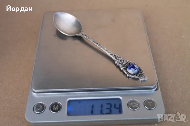 Сребърна лъжица, снимка 9 - Други ценни предмети - 47608433