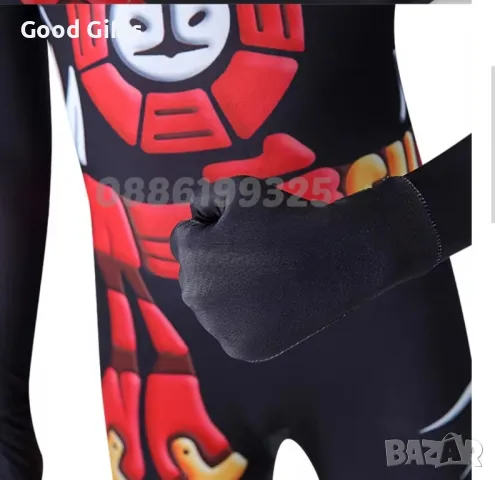 Детски Костюм на Нинджа Ninja костюм за деца + светещи мечове, снимка 5 - Детски комплекти - 47410969