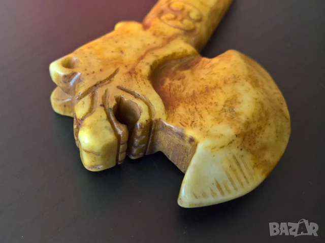 Азиатски тотем сувенир от нефрит, снимка 4 - Други ценни предмети - 51137123