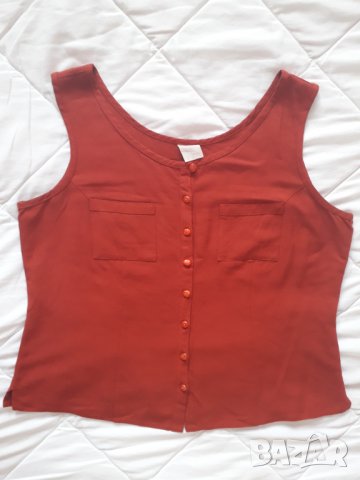 Лятна дамска блуза с копчета без ръкав, снимка 6 - Корсети, бюстиета, топове - 29368353