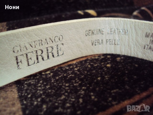 Дамски лимитиран марков колан на Gianfranco Ferré, снимка 8 - Колани - 38320118