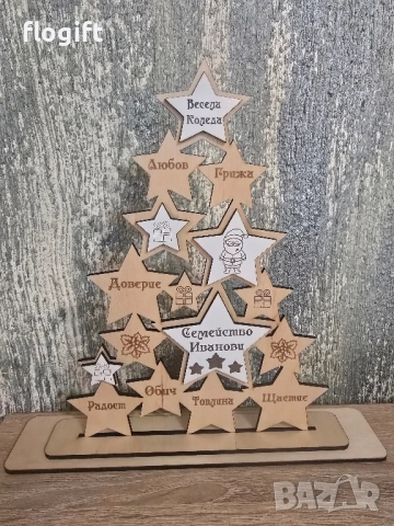 Персонализирана коледна елха