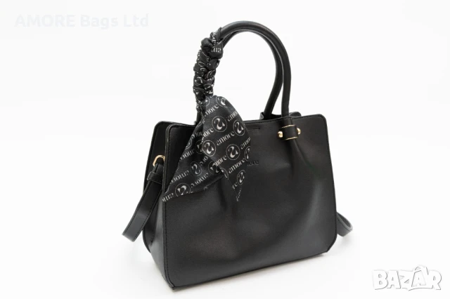 Класическа дамска чанта AMORE Francesca - Black, снимка 4 - Чанти - 50657904