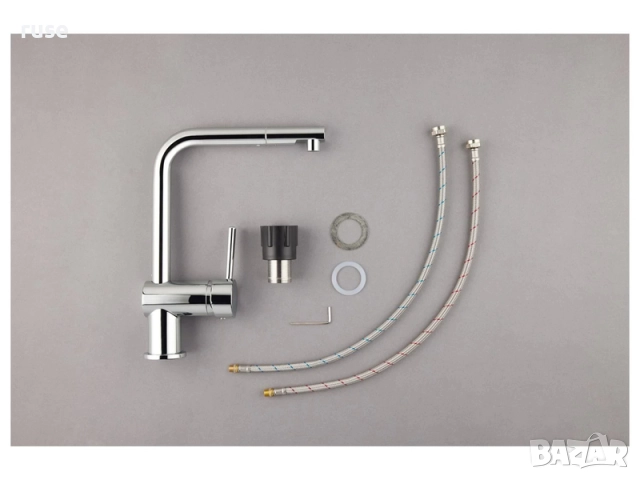 НОВИ! Смесител за кухня месингов 29.4см, снимка 5 - Смесители - 51851303