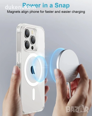 15W безжично MagSafe зарядно за iPhone и AirPods, снимка 2 - Друга електроника - 53030550
