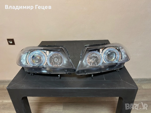 Фарове за БМВ Е90 angel eyes, снимка 3 - Части - 54252340