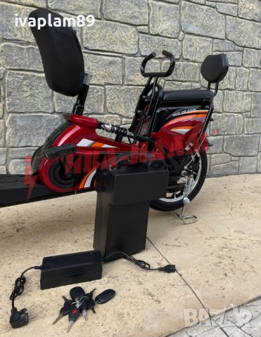 ЕЛЕКТРИЧЕСКИ Велосипед(скутер)+две седалки-550W-MPM5151-управлява се БЕЗ книжка и регистрация в КАТ, снимка 7 - Мотоциклети и мототехника - 39793209