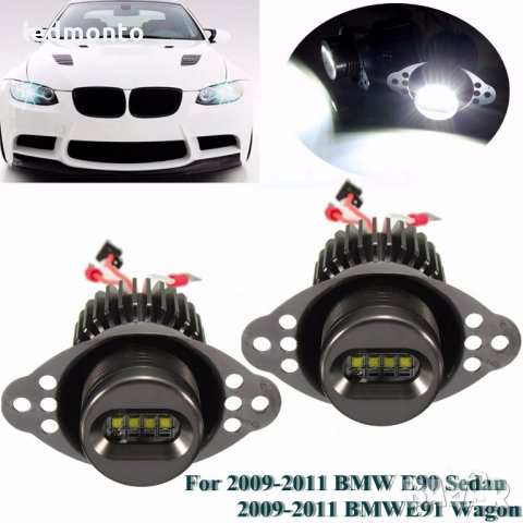 Ангелски очи BMW E90 E91 фейслифт 2009 до 2011 angel eyes bmw E90 E91