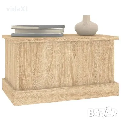 vidaXL Кутия за съхранение дъб сонома 50x30x28 см инженерно дърво（SKU:816499）, снимка 3 - Други - 49243647