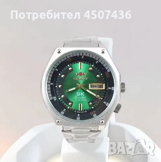 ORIENT напълно автоматичен механичен часовник, ден от седмицата, дата, снимка 6 - Мъжки - 52357616