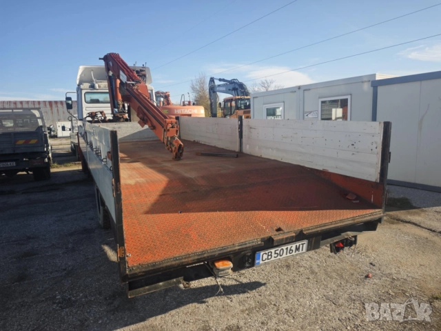 Ман 12.222 с кран Майлер 2.8 тона 12 метра и каросерия с пътеки за коли и техника, снимка 9 - Камиони - 52409852