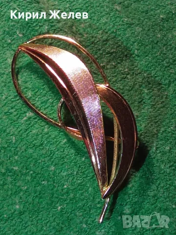 ЕЛЕГАНТНА АЖУРНА ПОЗЛАТЕНА БРОШКА РЕТРО АРТ СТИЛ БИЖУ 26424, снимка 10 - Други - 46282623