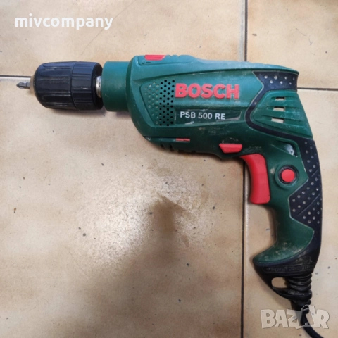 Ударна бормашина BOSCH PSB 500 RE, снимка 4 - Бормашини - 52628169