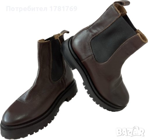 Дамски боти от естествена кожа , снимка 5 - Дамски боти - 42881979