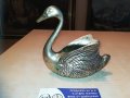 лебед-красив и стилен-посребрен-внос швеицария, снимка 9
