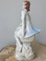 Стара българска порцеланова фигура на жена-балерина/статуетка 23см, снимка 2