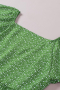 Дамски зелен топ с флорален принт, макси размери, снимка 11