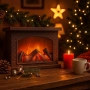 Декоративна LED камина с изкуствен пламък и звук – уют без риск и без отопление, снимка 4