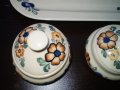 Винтидж ръчно рисуван Полски керамичен комплект четири части, снимка 7