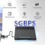Външно CD/DVD Blu-ray записвачка 4 USB 3.0/Type-C и 2 SD карти за лаптоп Linux Windows Mac OS, снимка 2