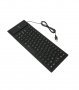 КЛАВИАТУРА, СИЛИКОНОВА, УСТОЙЧИВА НА ЗАЛИВАНЕ, ПРАХ И УДАРИ, USB ЧЕРНА - код 0081, снимка 6