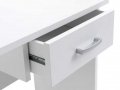 Стилно бюро с практичен дизайн в бял цвят, снимка 3