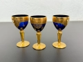 Три броя италиански чашки с позлата. №7495, снимка 3