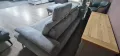 Сив комплект дивани от плат ъглов диван и тройка "Dieter Knoll", снимка 10