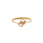 Златен дамски пръстен 1,54гр. размер:66 14кр. проба:585 модел:19546-1, снимка 1 - Пръстени - 42236863