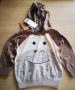 Next НОВА блузка с маймунка и плетени ушички размер 98, 2-3 годинки, снимка 5
