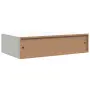 vidaXL Стенни рафтове с чекмеджета, 2 бр, бели, 40x23,5x10 см, МДФ, снимка 9