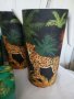 Нови бамбукови кани с гепарди., снимка 1 - Аксесоари за кухня - 37414141