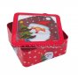Коледна кутия Mercado Trade, За сладки, Метал, Дядо Коледа, Червен, снимка 1 - Кутии за храна - 38552518