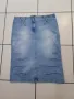 Дънкова пола, 7/8, XS, снимка 1