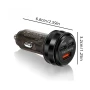 Зарядно за кола 80W, 2XUSB-C PD / USB-A QC 3.0, снимка 3