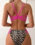 Секси дамски бански костюм от две части с леопардов принт, 5цвята , снимка 10