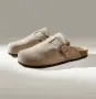 Дамски/Унисекс велурени чехли сабо (стил Birkenstock), Размер 39, снимка 4