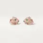 CARTIER Panthere de Cartier Rose Gold Stud Paved Diamond Дамски Обеци, снимка 4