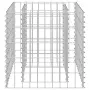 vidaXL Габион повдигната леха, поцинкована стомана, 50x50x50 cм, снимка 5