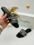 Christian Dior Дамски Черни Чехли Кристиян Диор Код SK1286, снимка 4