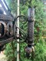Голям старинен полилей кандилабър от нач. на 20-ти век от ковано желязо!, снимка 10