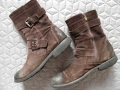 Оригинални мъжки ботуши от естествен кафяв велур, снимка 4