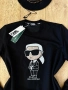 Страхотен ежедневен суичър от памук на Karl Lagerfeld в черен цвят. Нов продукт.Размери С М Л, снимка 2