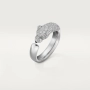 CARTIER Panthere de Cartier White Gold Diamonds Дамски Пръстен, снимка 9