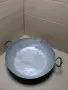 Соц Стара Ръчно Кована Медна Тава За Лютеница 10лт. Тегло 1.800кг. НОМЕР 1389., снимка 2